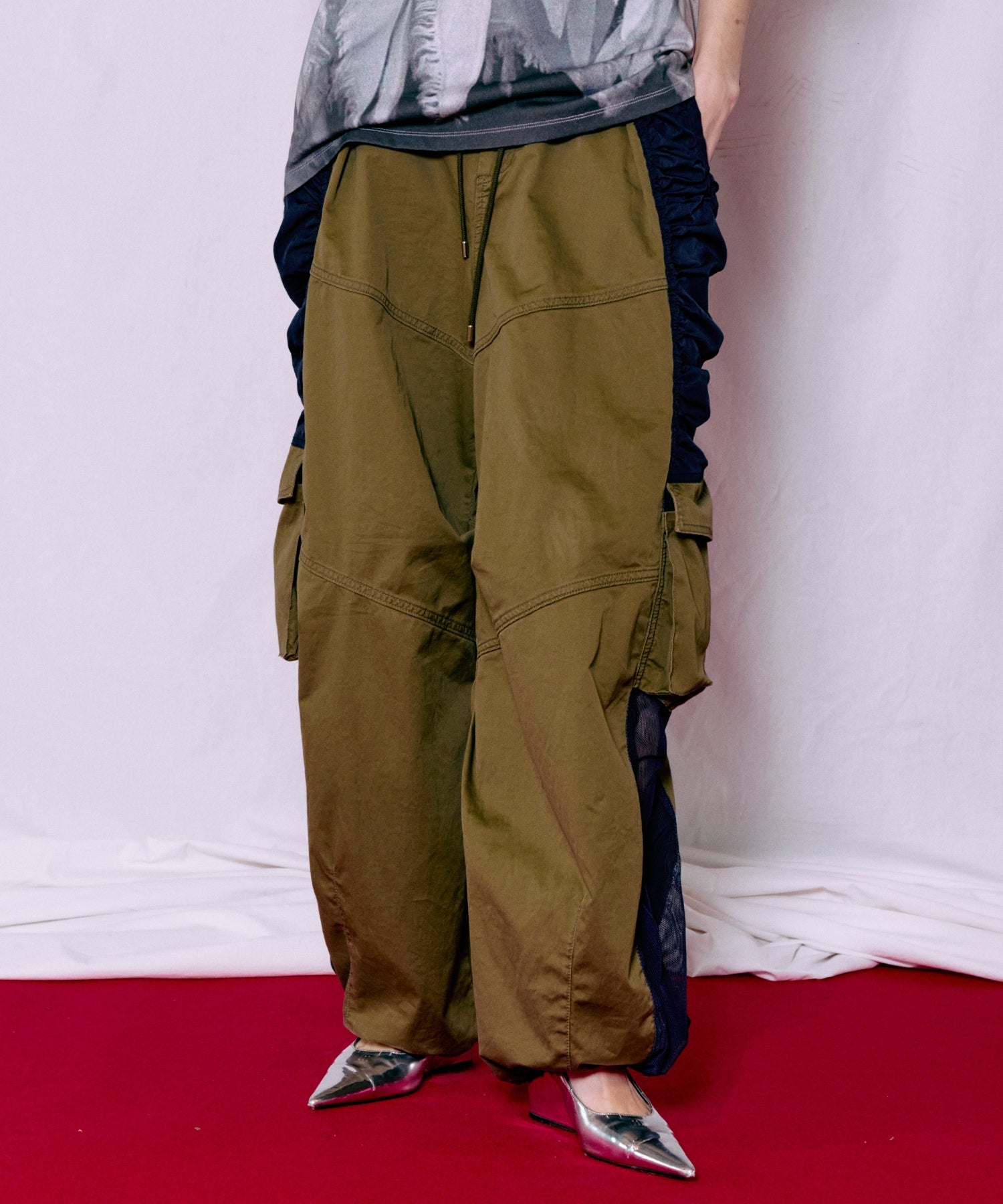 Bicolor Cargo Pants