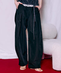 Tuck Cocoon Color Pants