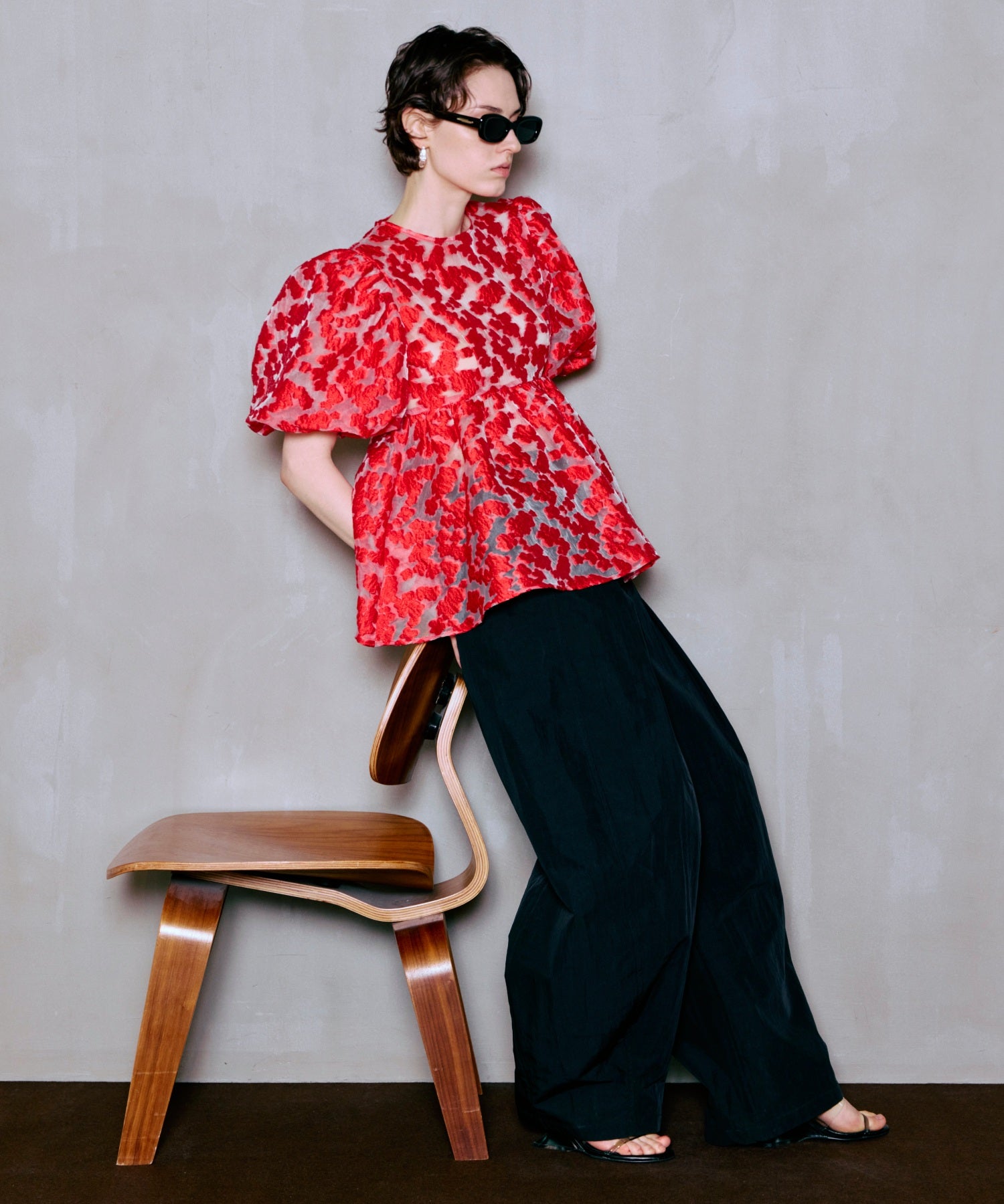 Tuck Cocoon Color Pants