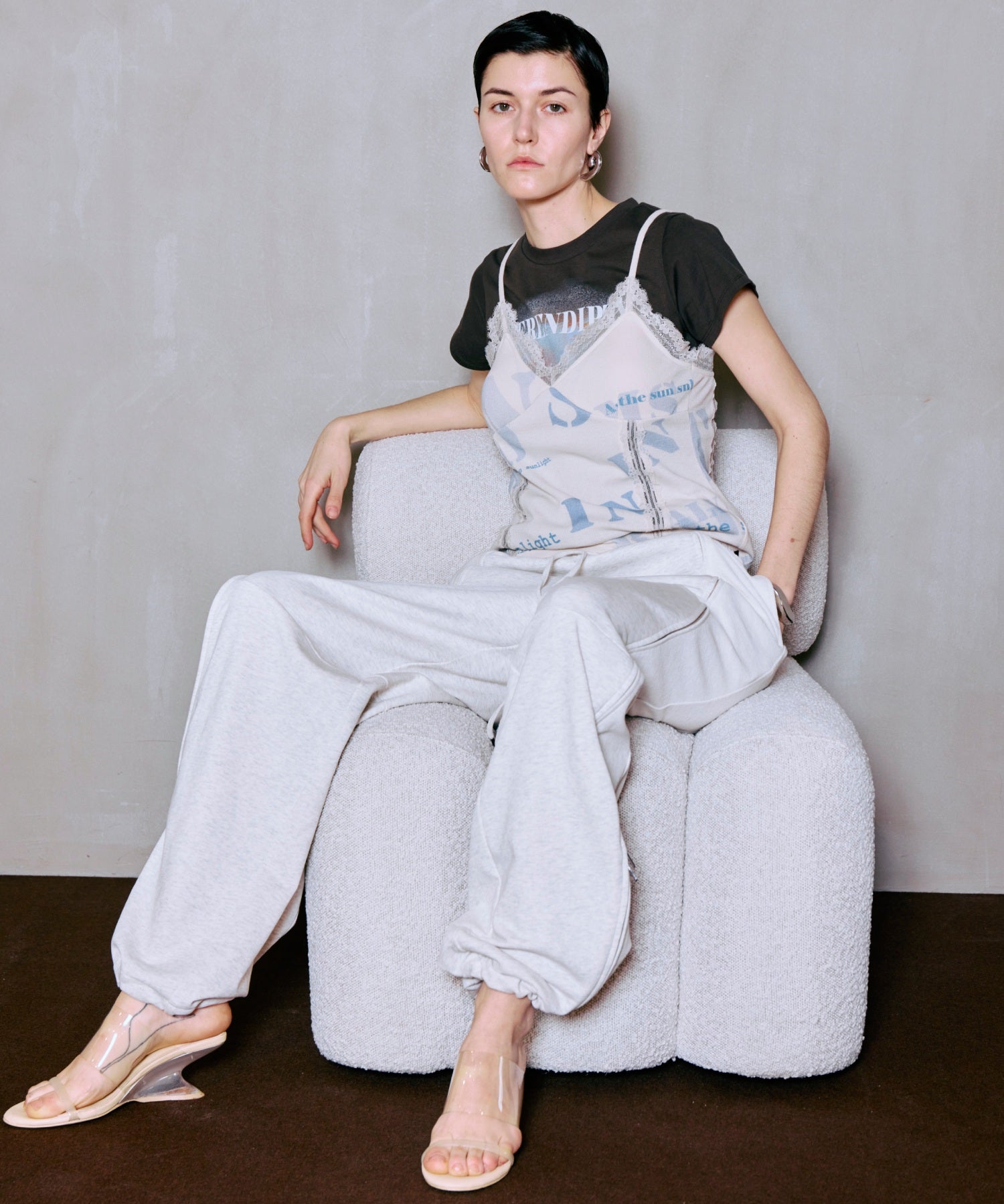 Front Zip Sweat Pants