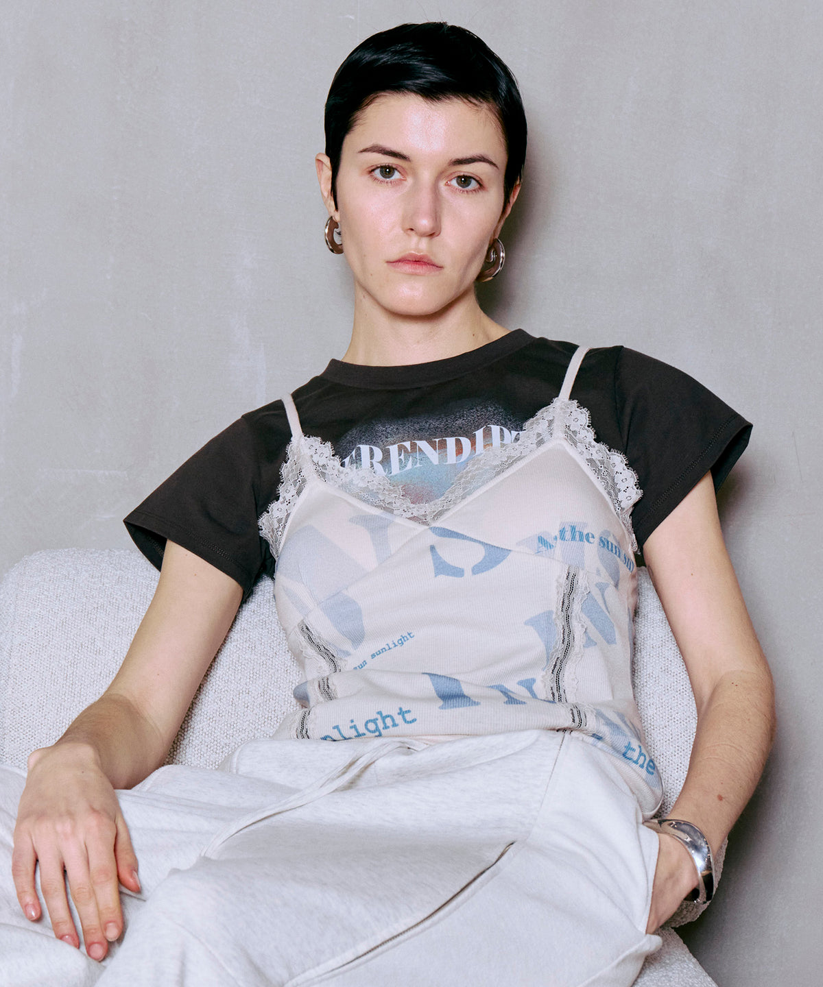 【2026夏季预购】罩杯印花吊带背心