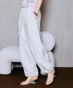 Front Zip Sweat Pants