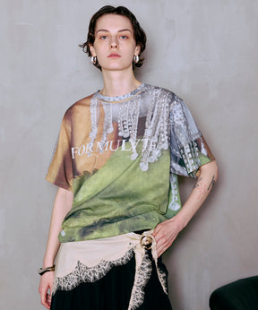 Fabric Photo Over T-Shirt