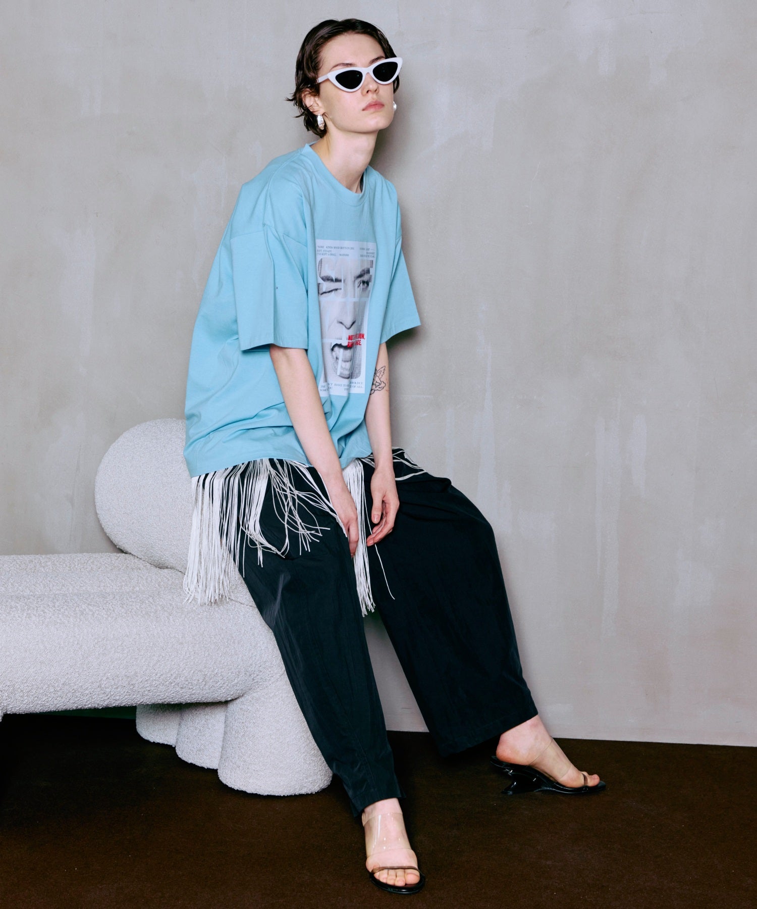 Tuck Cocoon Color Pants