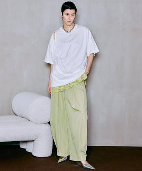 不对称垂坠 T 恤