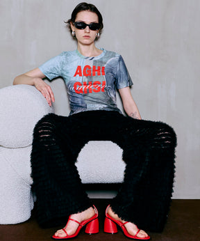 Tulle Tiered Easy Pants