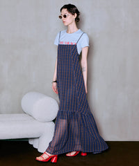 【PRE-ORDER】Multi Check Cami Dress