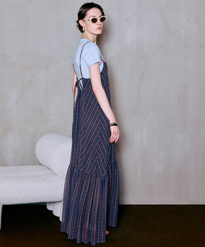 【PRE-ORDER】Multi Check Cami Dress