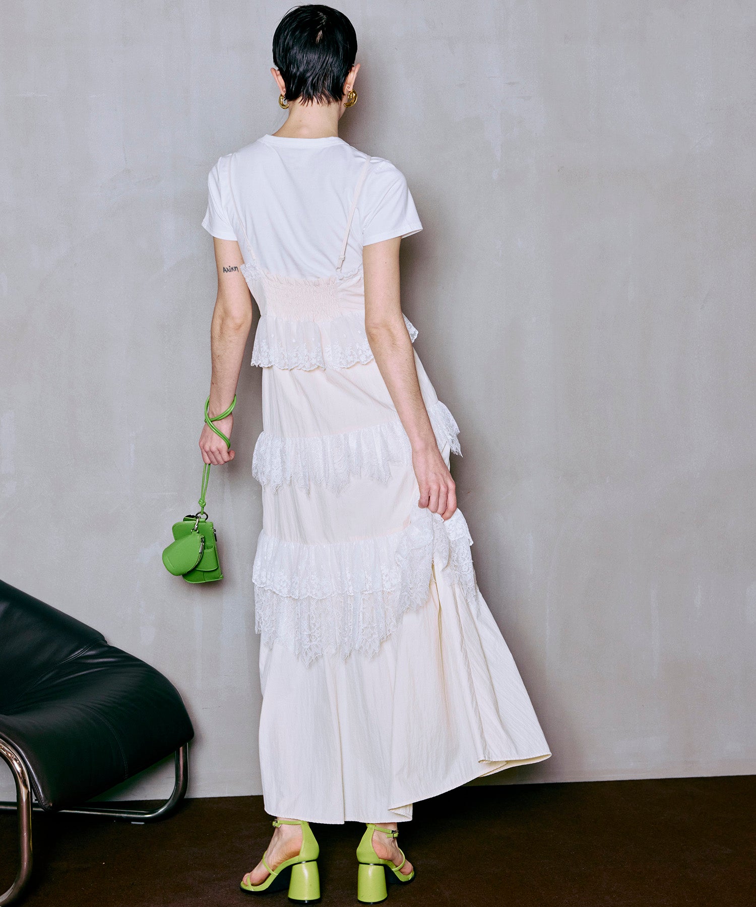 [2026夏季预购] 蕾丝分层吊带连衣裙