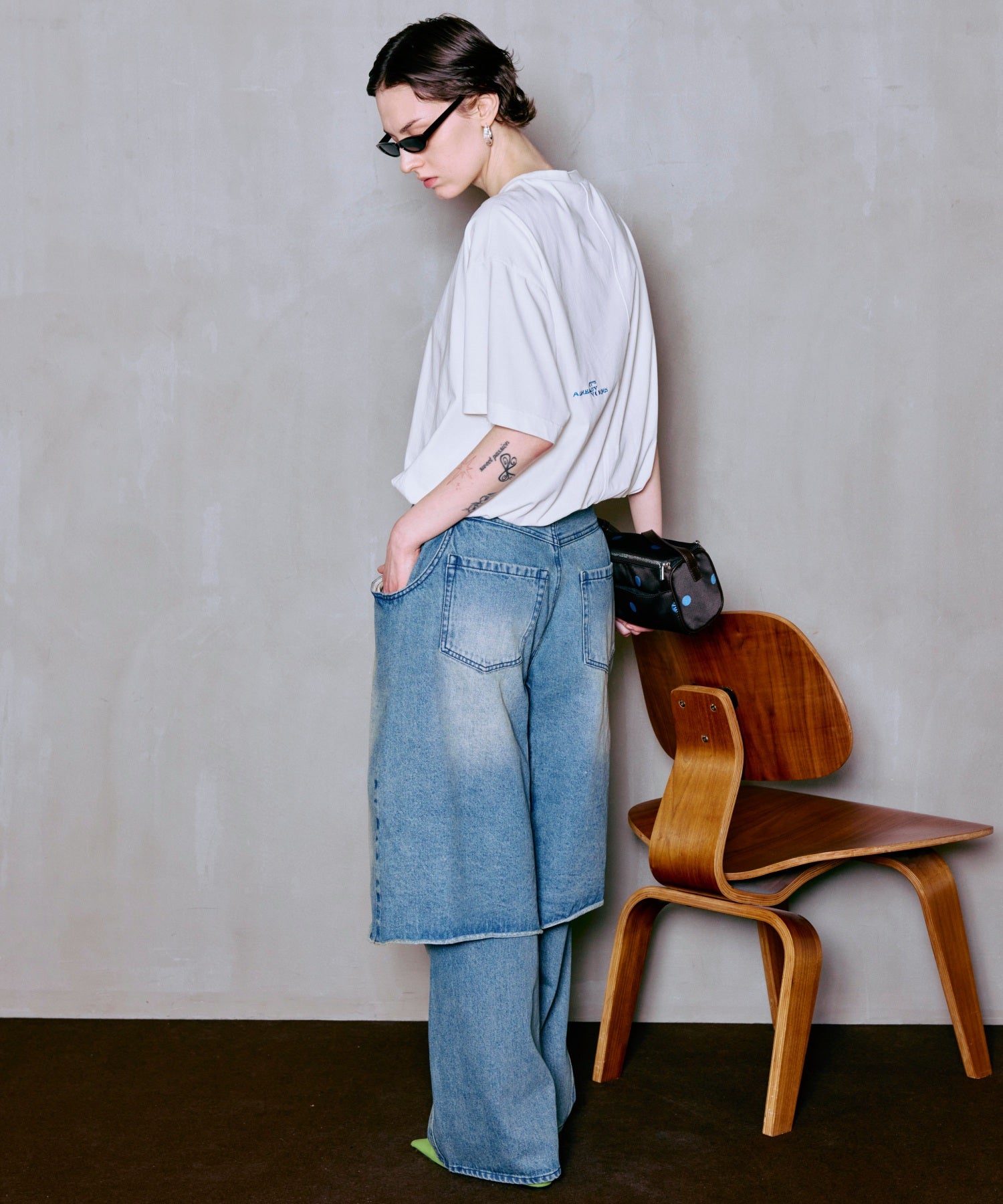 PRE-ORDER】Layered Denim Pants