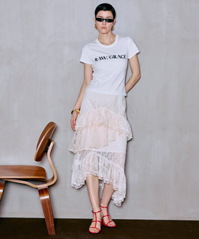 Lace Tiered Skirt