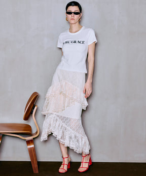 Lace Tiered Skirt