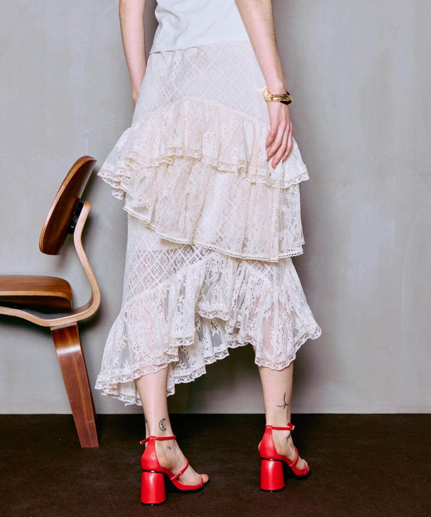 Lace Tiered Skirt