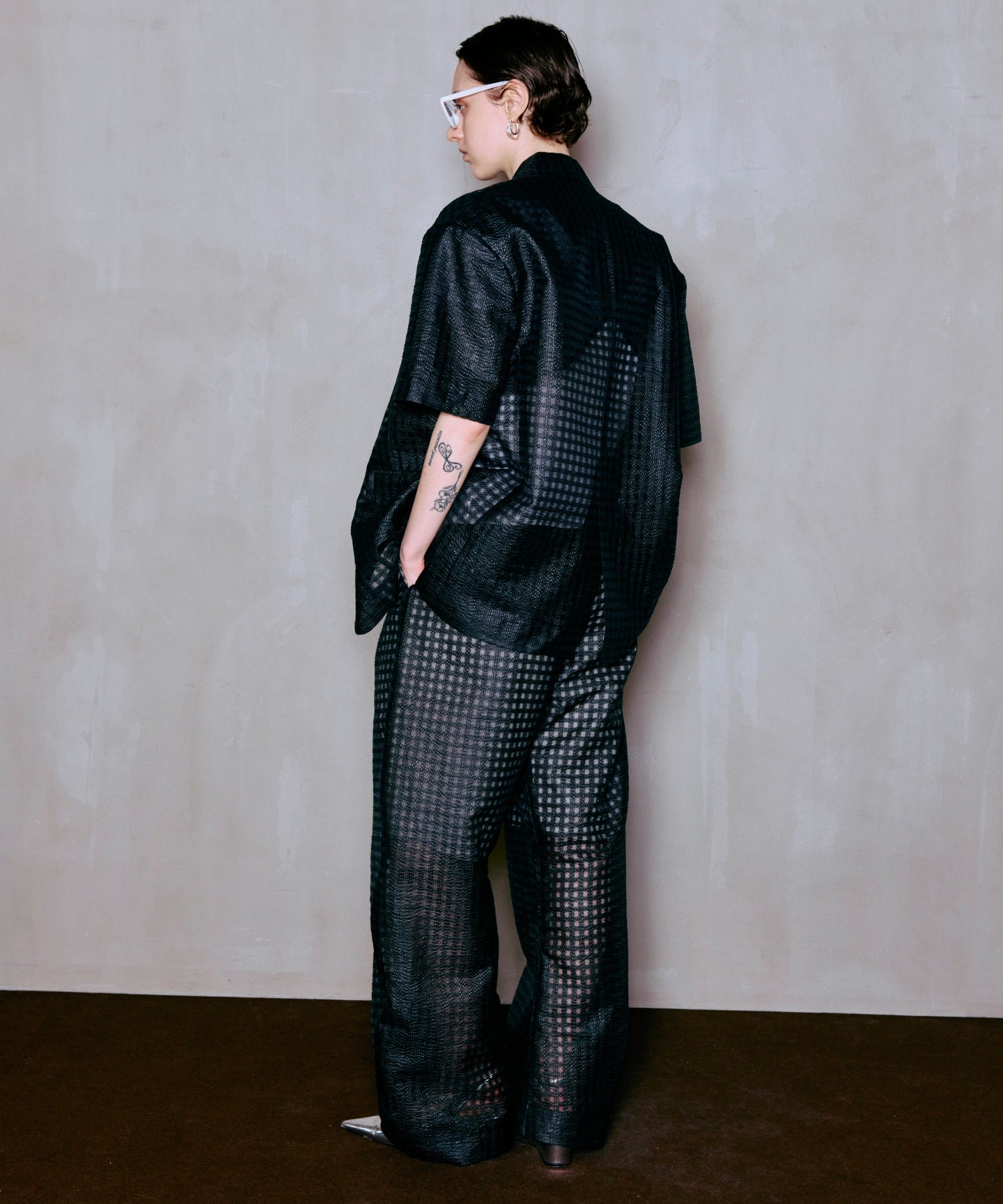 【2026Summer PRE-ORDER】Sheer Check Easy Pants