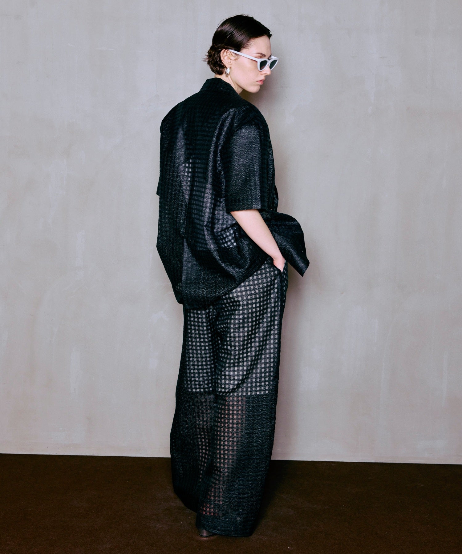 【2026Summer PRE-ORDER】Sheer Check Easy Pants