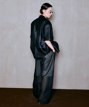 【2026Summer PRE-ORDER】Sheer Check Easy Pants