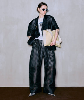 【2026Summer PRE-ORDER】Sheer Check Easy Pants