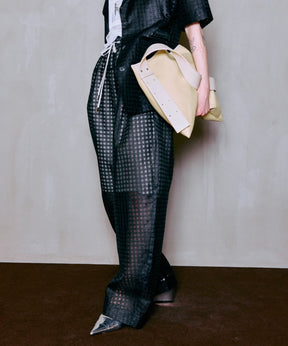 【2026Summer PRE-ORDER】Sheer Check Easy Pants