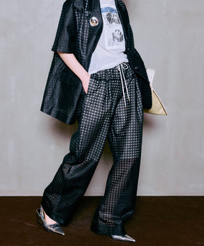 【2026Summer PRE-ORDER】Sheer Check Easy Pants
