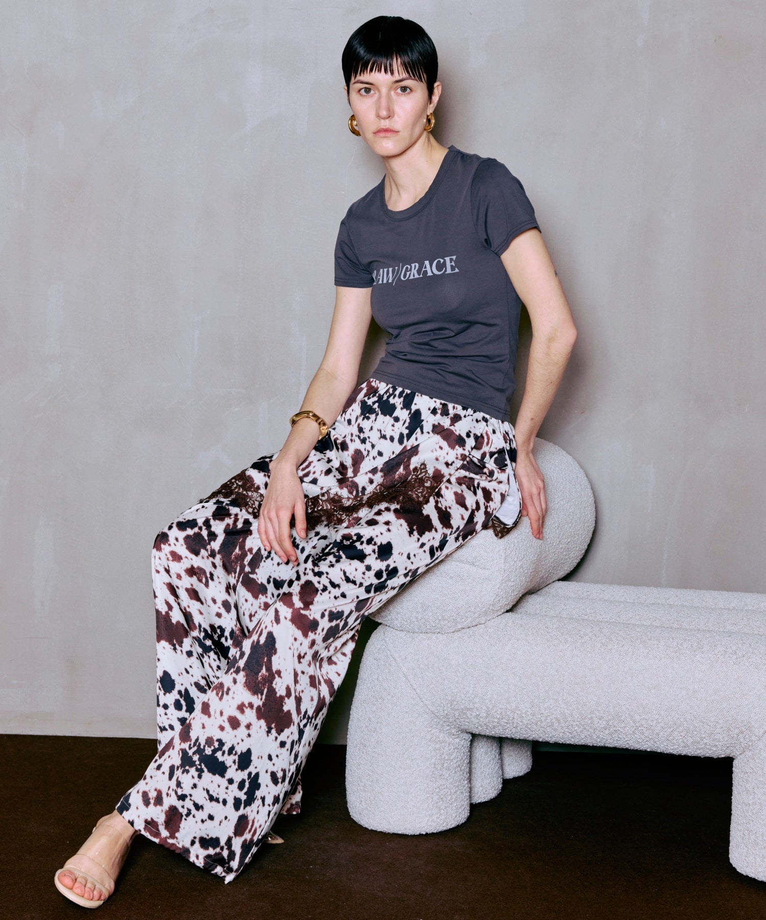 【PRE-ORDER】Wrap Satin Lace Pants