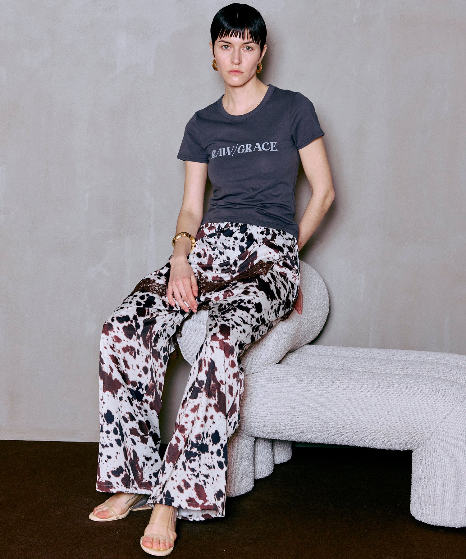 【PRE-ORDER】Wrap Satin Lace Pants