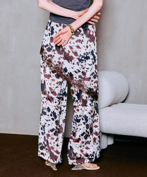 【PRE-ORDER】Wrap Satin Lace Pants