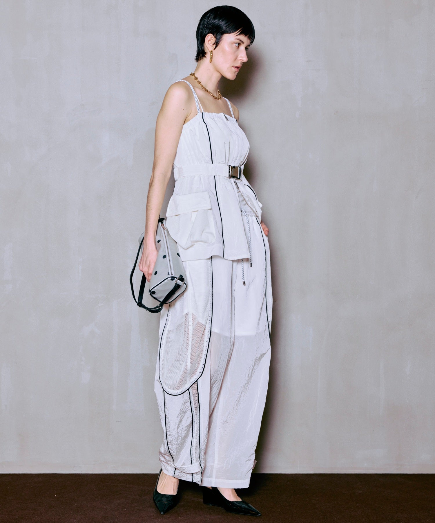 [2026Summer PRE-ORDER]Mesh Sporty Balloon Pants