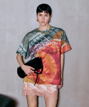 Fabric Photo Over T-Shirt