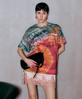 Fabric Photo Over T-Shirt