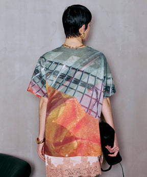 Fabric Photo Over T-Shirt