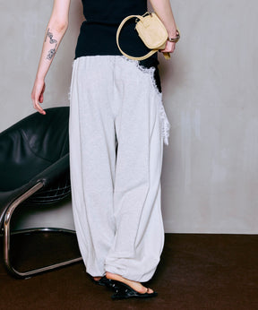 Front Zip Sweat Pants