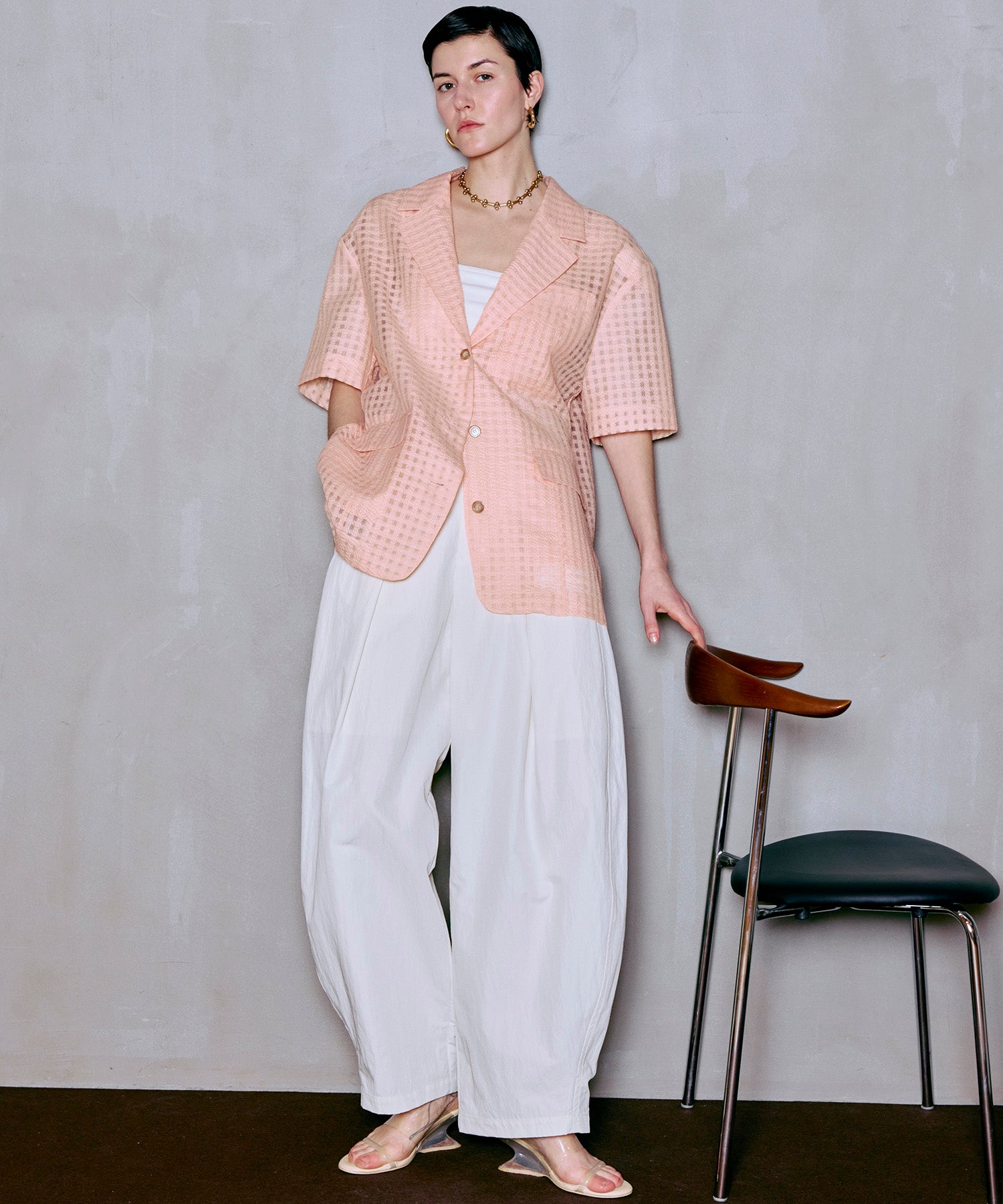 Tuck Cocoon Color Pants