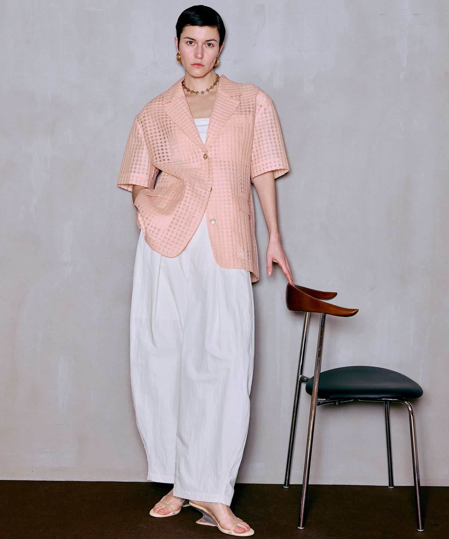 Tuck Cocoon Color Pants