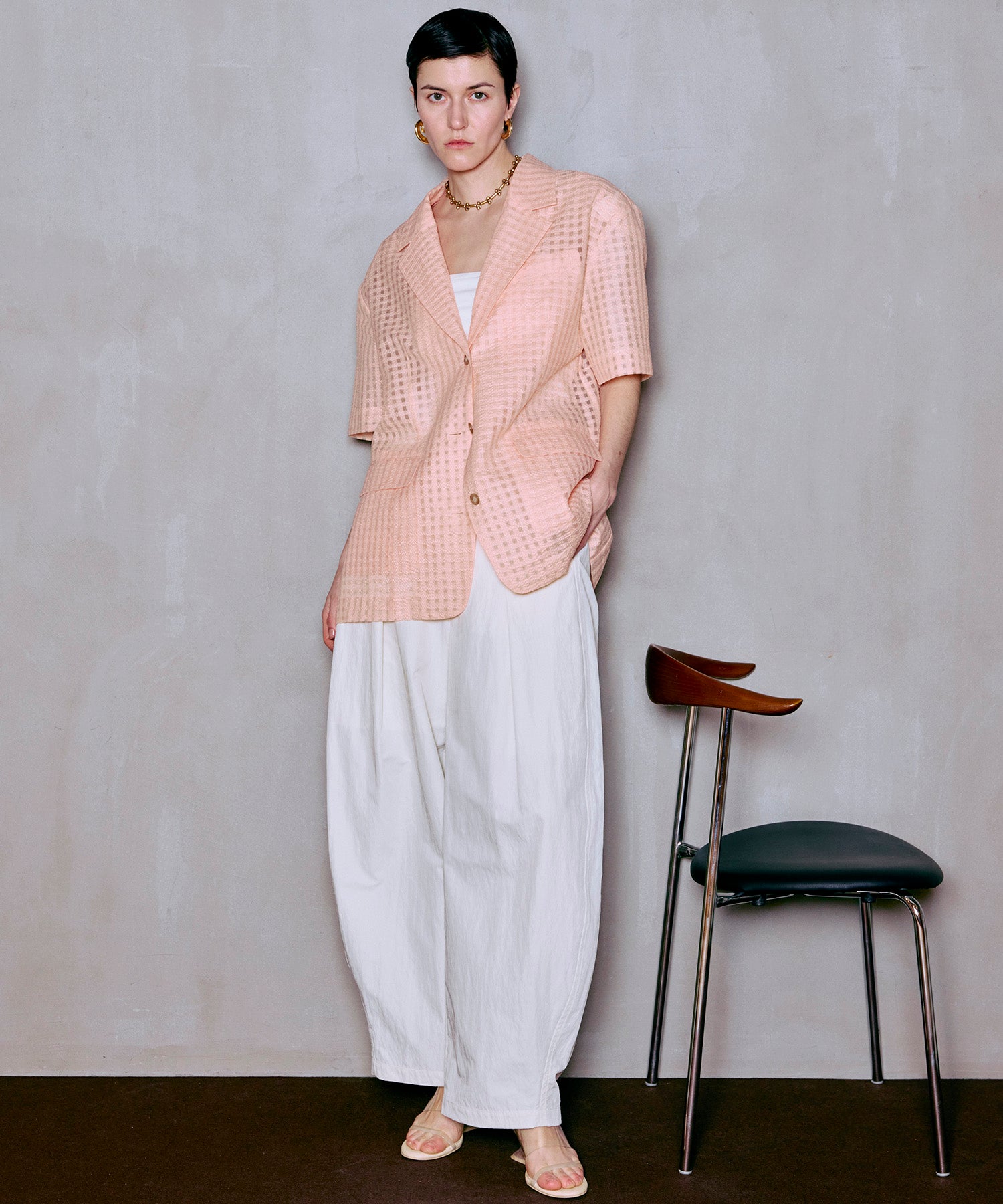Tuck Cocoon Color Pants