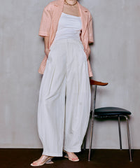 Tuck Cocoon Color Pants