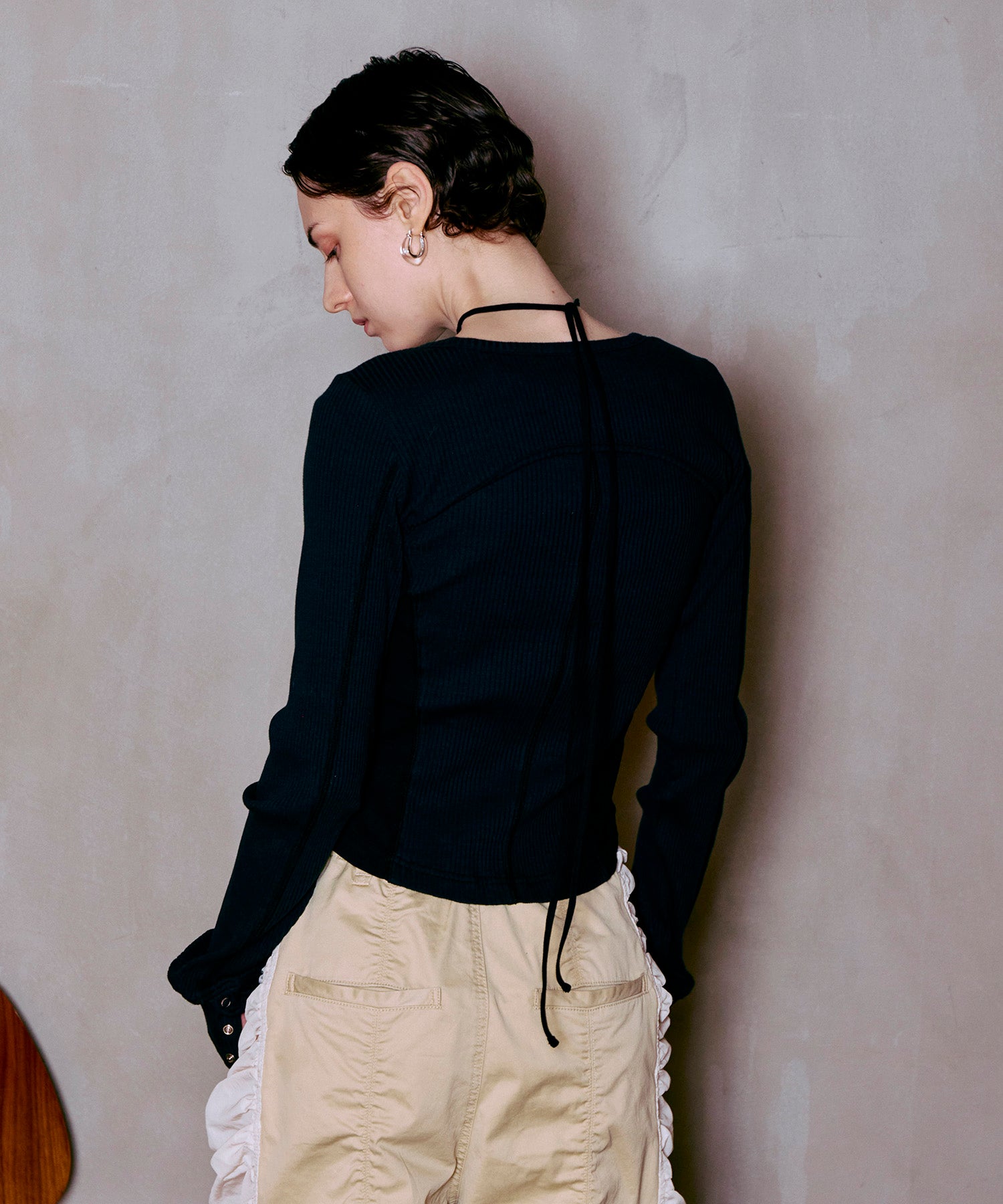 カットソー(長袖/七分) willfully rib combination bolero tops Amazon.in: Bolero Top