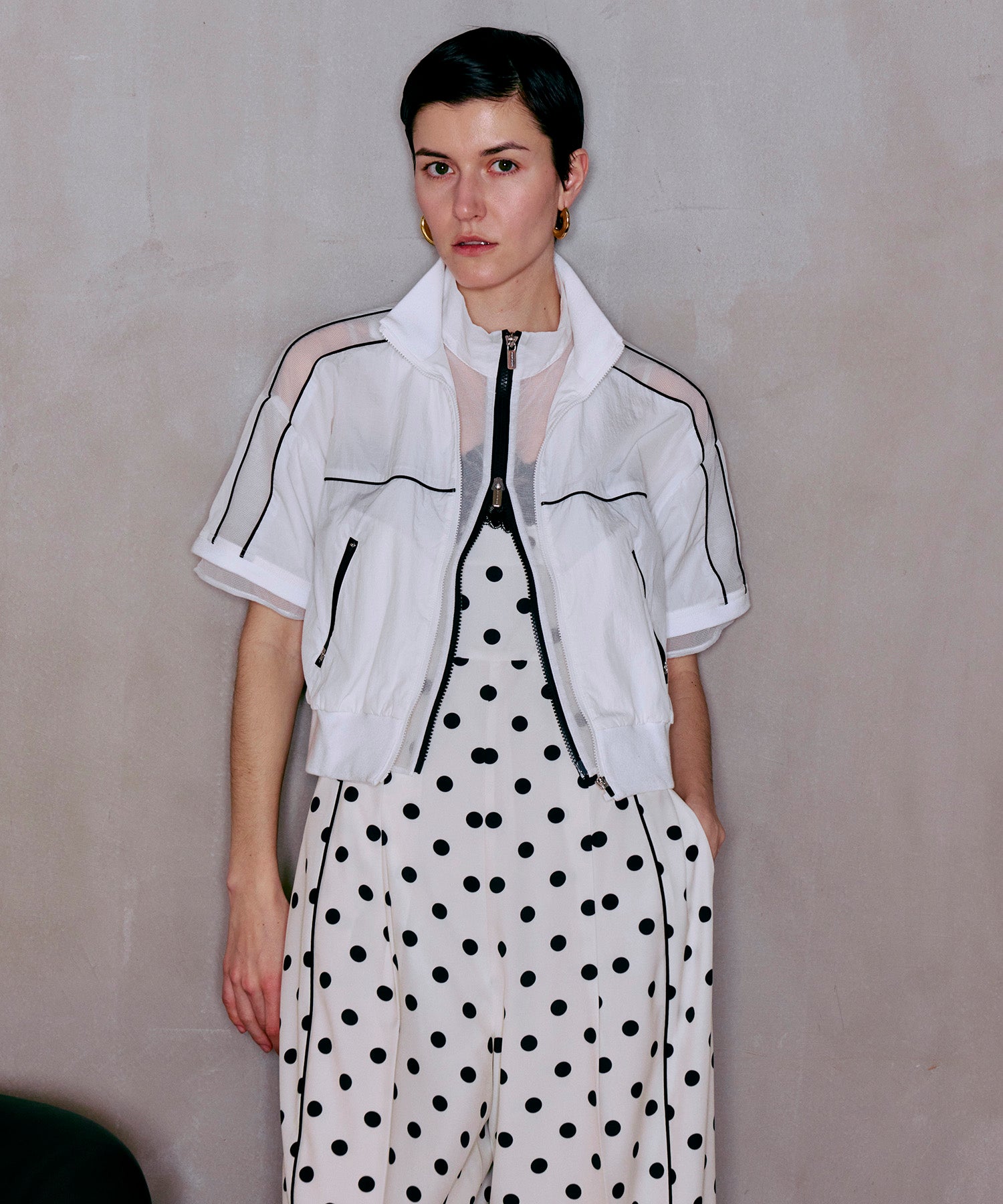 Double Zip Track Blouson