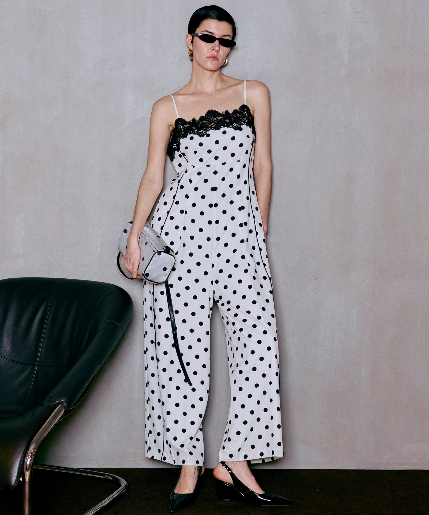 Lace Dot Jumpsuit