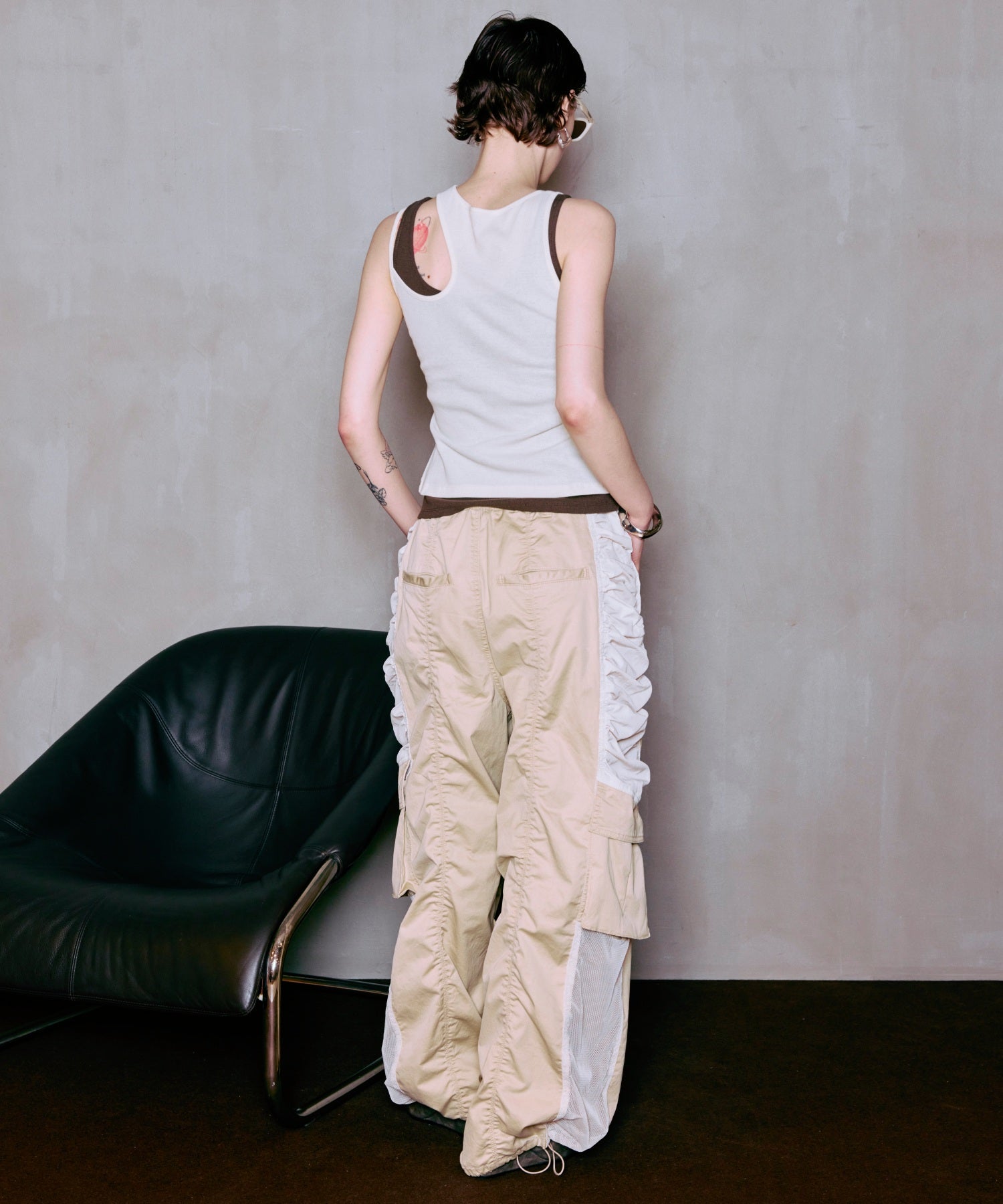 Bicolor Cargo Pants
