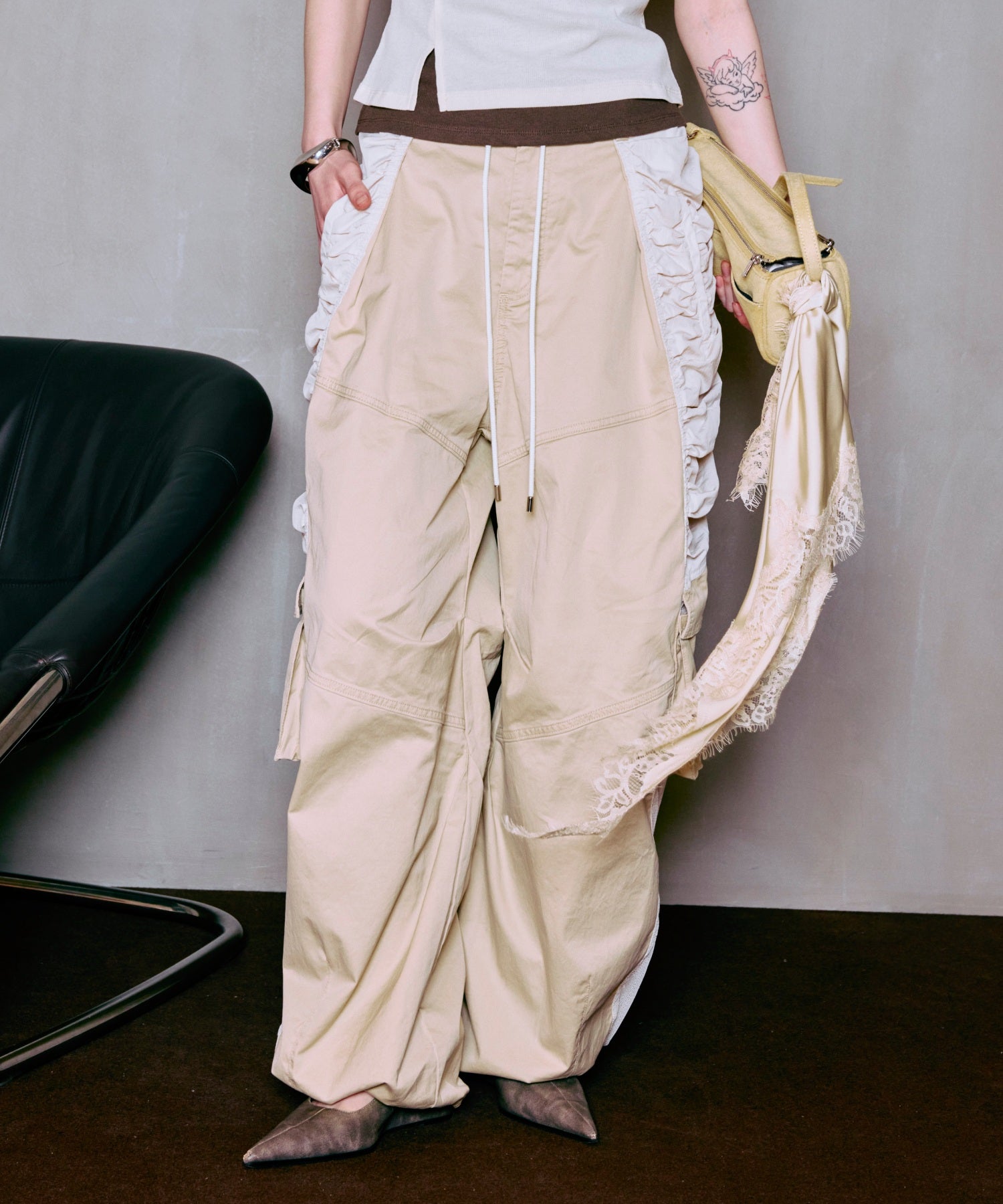 Bicolor Cargo Pants