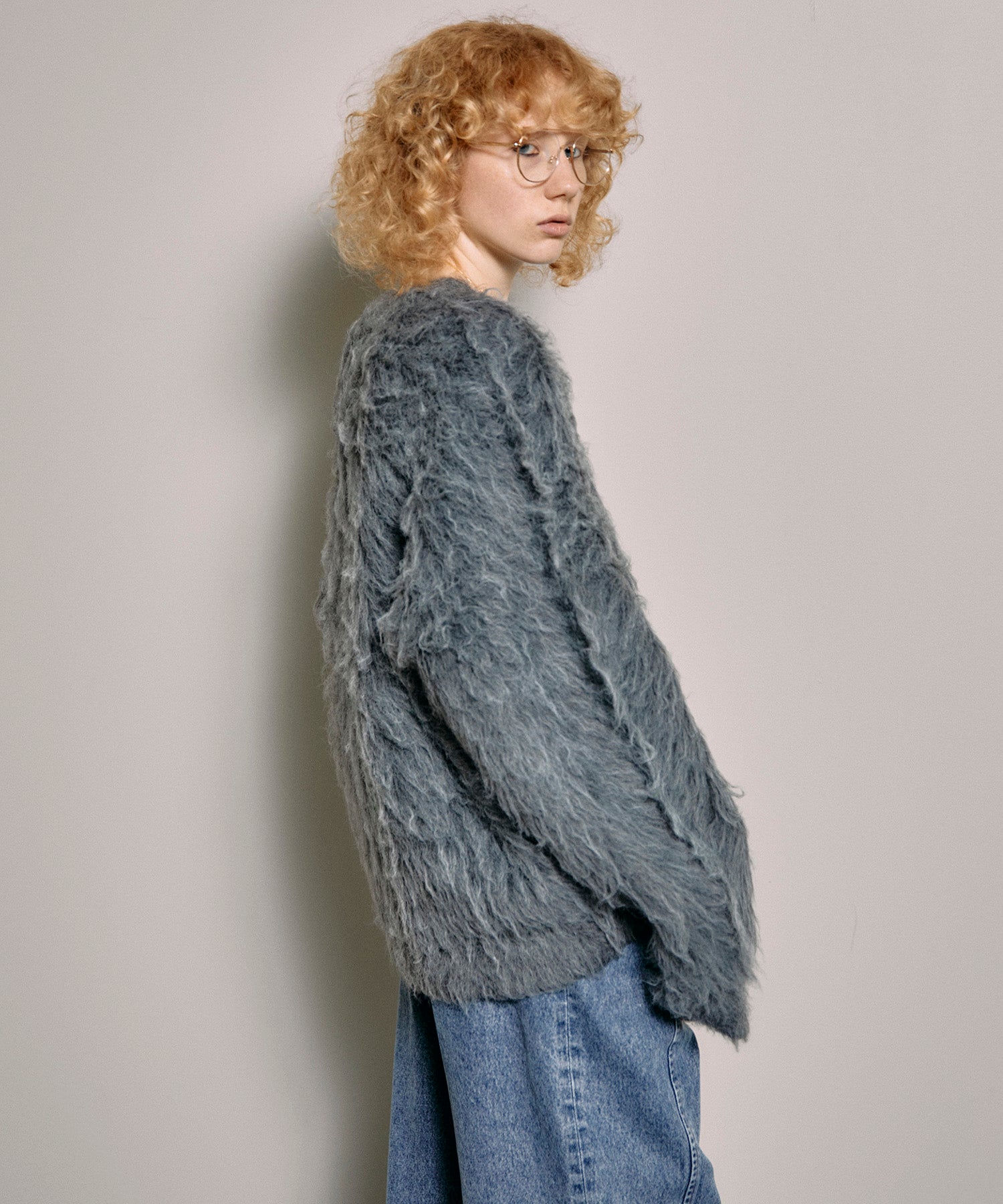ニット/セーター専用 80s vintage shaggy fur vitamin knit
