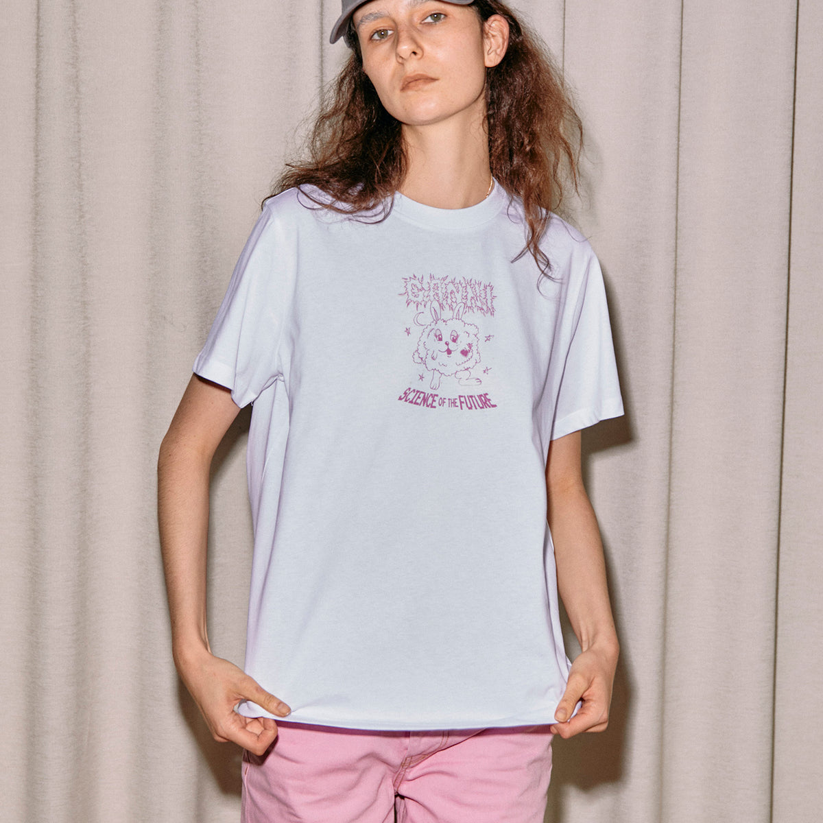 通常在庫品 GANNI Basic Jersey Fun Bunny RelaxedTシャツ