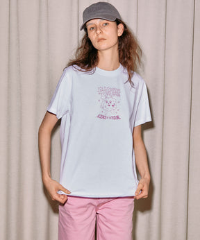 【GANNI】Basic Jersey Pink Bunny Relaxed T-shirt