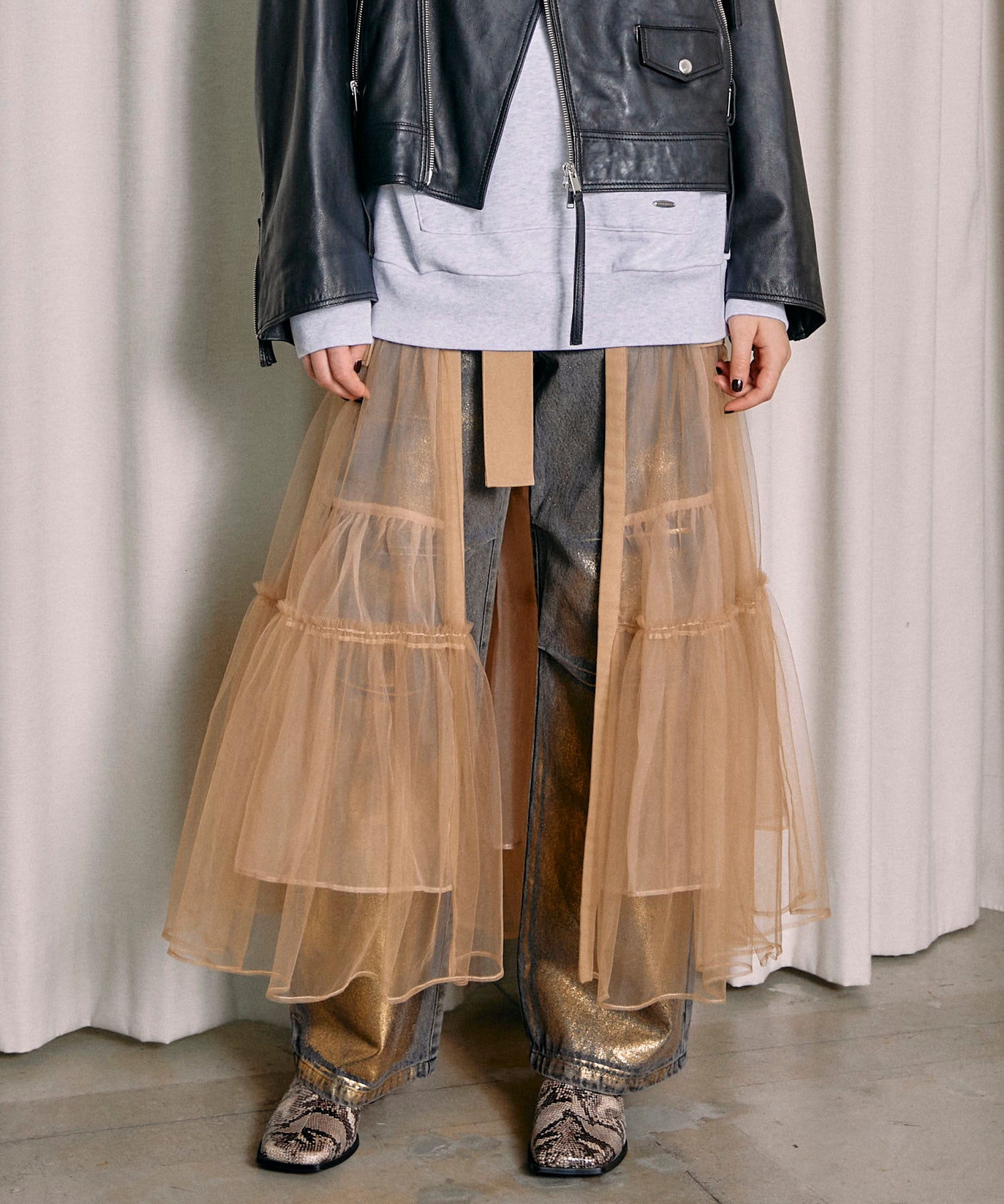 【PRE-ORDER】Tulle Tiered Belt Skirt