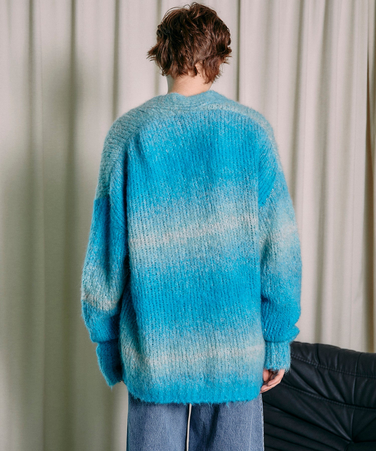 SALE】Italian Alpaca Gradation Knit Cardigan