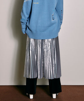 【PRE-ORDER】Foil Pleated Skirt