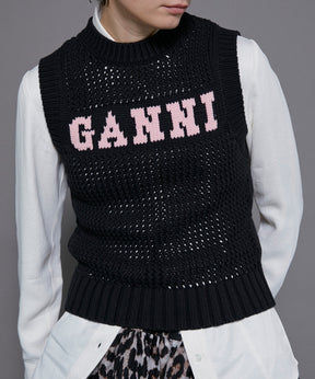 【GANNI】Cotton Rope Vest
