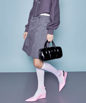 【24SPRING PRE-ORDER】Double Waist Wrap Mini Skirt