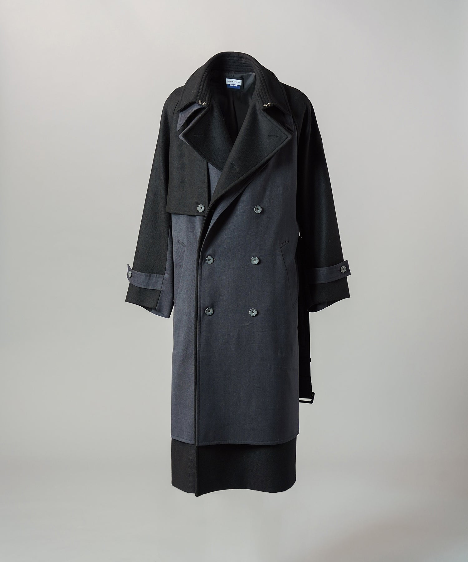[26AW PRE-ORDER] Sheep leather melton combination prime over half coat