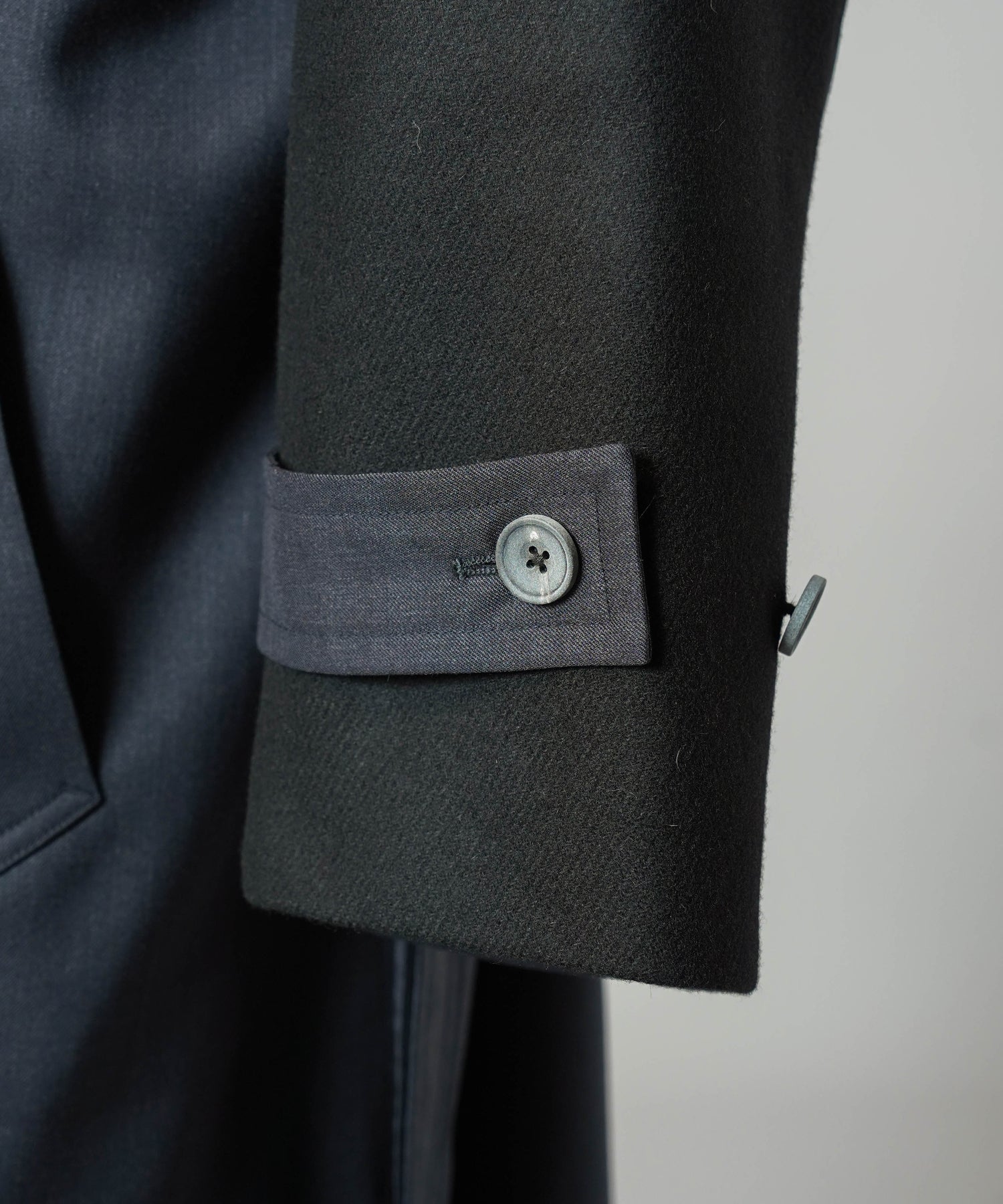[26AW PRE-ORDER] Sheep leather melton combination prime over half coat